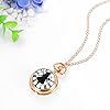 JewelryWe Vintage Pocket Watch Classic Steampunk Fob Half Hunter Quartz Watches Retro Pendant Watch Necklace for Men Women #4