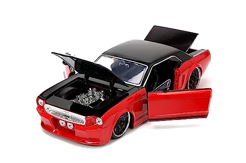 Jada Big Time Muscle 1:24 Ford Mustang 1965 die-cast rojo/negro miniatura 6