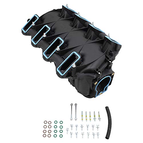 Image of TRQ Upper Intake Manifold (Without Heated PCV Valve Only) Compatible with Chevrolet & GMC 1999-2006 Silverado 1500, 1999-2007 Sierra 1500, 2001-2006 Silverado 2500 HD, 2000-2006 Tahoe, 2000-2006 Yukon