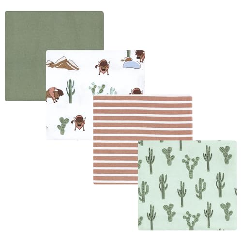 Image of Luvable Friends Little Treasure Flannel Receiving Blankets 4pk