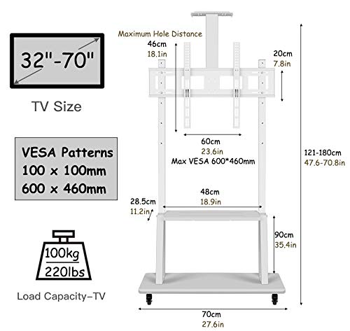 Soporte Universal de Piso para TV 32-70 pulgadas miniatura 6
