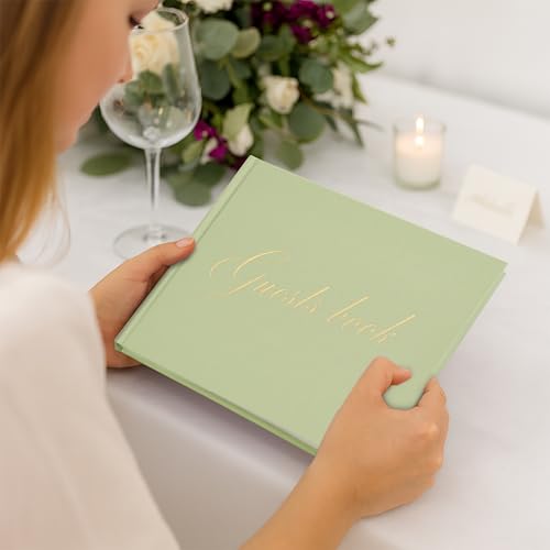 Livre d'or de mariage chic couverture rigide élégante pour réception