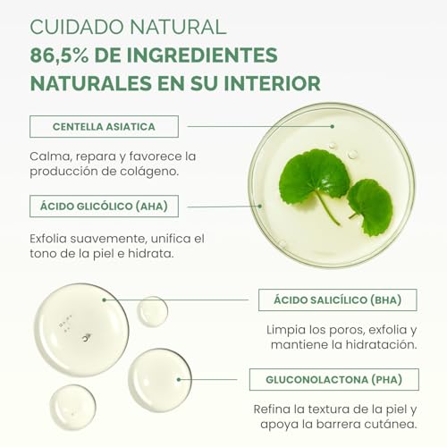 PLANTIFIQUE Almohadillas Exfoliantes Coreanas 60 piezas, con Niacinamida, Acido Glicólico, CICA, AHA, BHA, PHA para Renovación Suave de la Piel - Korean Skincare Toner Pads - Envase rellenable - imagen 4