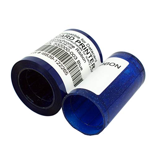Cinta monocromática azul compatible Datacard 1000 impresiones miniatura 2