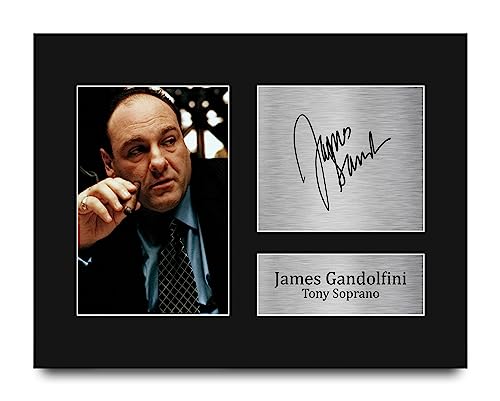 HWC Trading James Gandolfini Gifts Signed Printed Autograph Sopranos Photo Display - US Letter Size