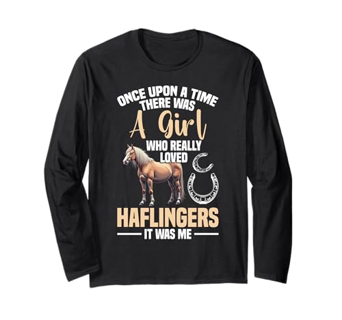 Horse Mom Equestrian Horse Riding Haflinger Owner Maglia a Manica