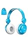 Kids Headphones, Vogek Wired On-Ear Child Headphone Headset with Mic, HD Sound Sharing Function and 85dB Volume Limited Hearing Protection for Phone Tablet PC Kindle (Blue)