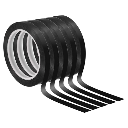 Ruban adhésif fin noir 12mm x 66m bricolage arts marquage graphique
