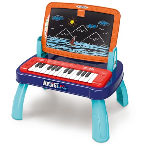 Bakaji Lavagna Magnetica per Bambini 2in1 Doppia Area di Disegno con