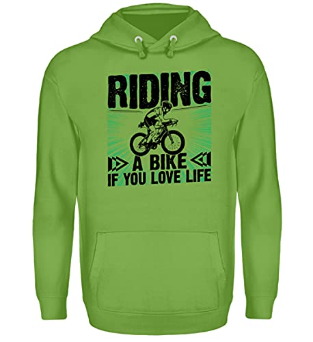 Sweat à capuche vélo Fahre Vélo wenn tu es la vie aimst
