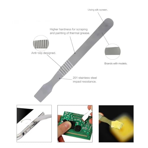 Image of 8-in-1 Opening Pry Tool Kit for Mobile Phone, Laptop, Tablet & Electronics Disassemble /Opening and Repair - 2 Tweezers, GB-5A, Metal Spudger, 3 Triangle Picks