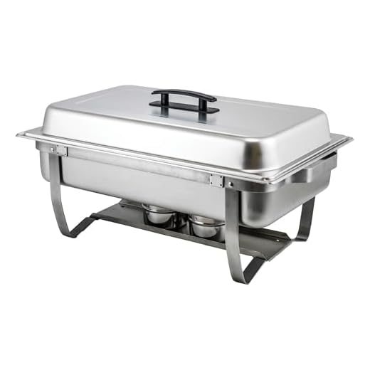 Winco Classic Chafer with Folding Stand, 8 Quart