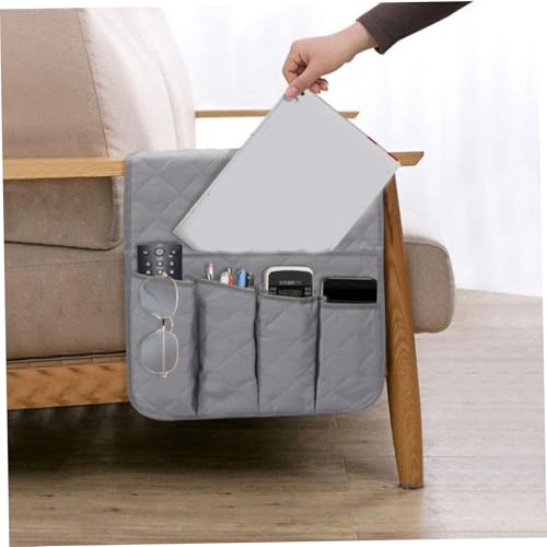 Support télécommande canapé antidérapant avec 5 poches de rangement