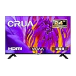 CRUA 24 inch (60 cm) Smart TV, VIDAA TV, HD Ready, Triple Tuner, Dolby Audio, Google Assistant, YouTube, Netflix, Disney+, DAZN, Google Play Store – Compact and Smart for your home (2024 model)