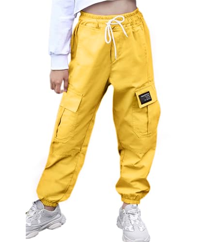 Image of AOWKULAE Girls & Women's Casual Cargo Jogger Pants, 6 Years - Women 3XL