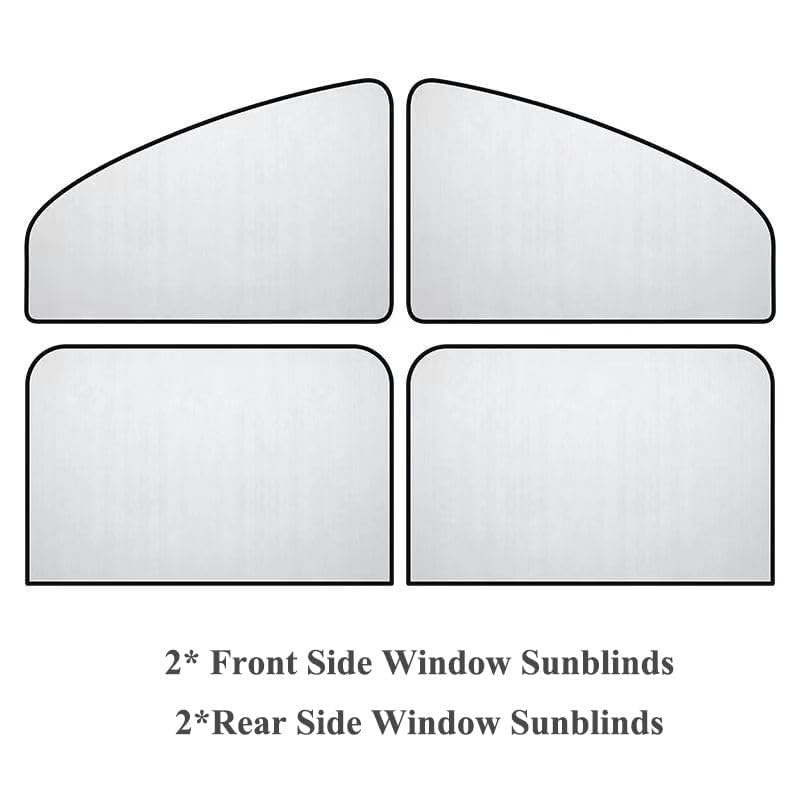 Tendine parasole magnetiche per finestrini laterali e posteriori Per Opel Adam protezione termica privacy Tendine