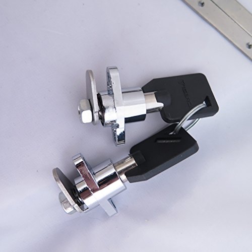 Herrajes de cierre metal negro SMT para tapas de alforjas rígidas compatibles con Harley Touring FLT FLH 1993-2013 miniatura 5
