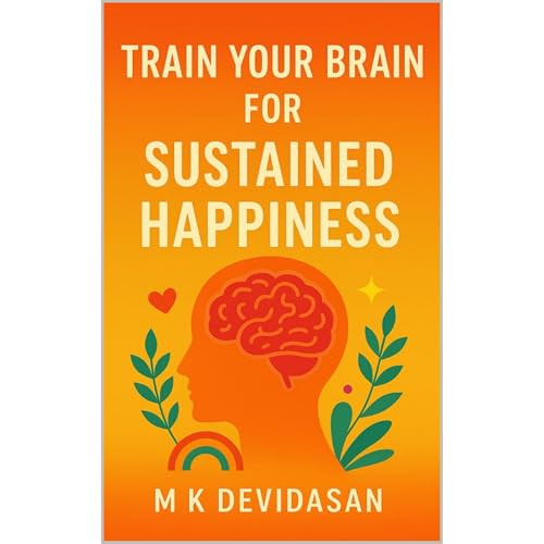 Train Your Brain For Sustained Happiness Audiolibro Por M K Devidasan arte de portada