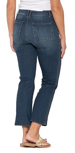Democracy AbTechnology Itty Bitty Flare Jeans - High Rise, Tech Flare Blue, 82