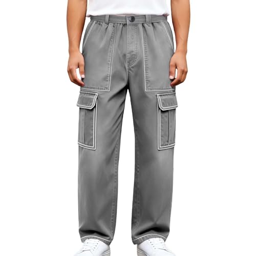 Jean Y2K homme poches multiples pour ne plus manquer d'espace de rangement