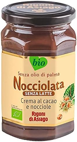 Rigoni di Asiago Nocciolata Organic Hazelnut Spread, Dairy Free, 9.52 Oz (6 Count)