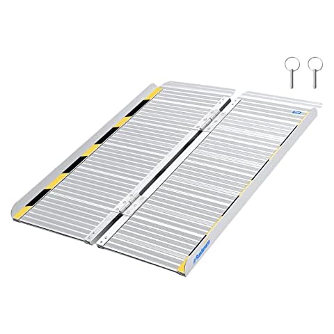 Ruedamann 3FT Folding Wheelchair Ramps for Doorways, Handicap Ramps for Home, Portable Outdoor Threshod Wheel Chair Ramps, Temporary Mobility Scooter Ramps for Existing Steps Stairs Walkers Cover