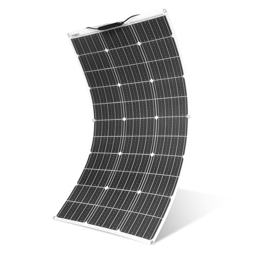 100W Pannello Solare 18V Flessibile Modulo Solare Monocristallino Leggero per ricarica esterna Top di gamma per auto