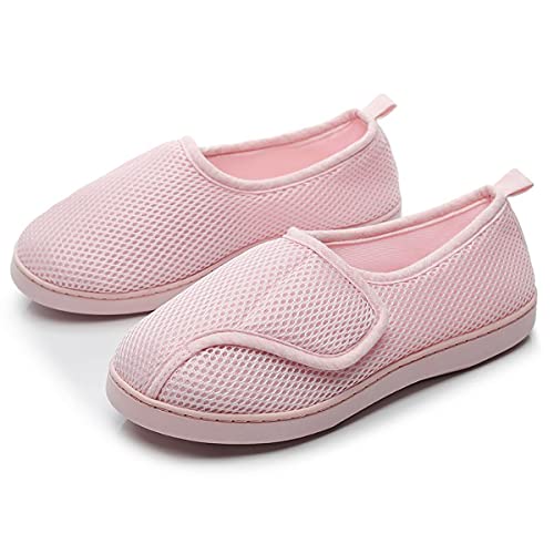 Women Diabetic Shoes Home Breathable Extra Wide Slippers, Arthritis Edema Slippers for Expectant Mom