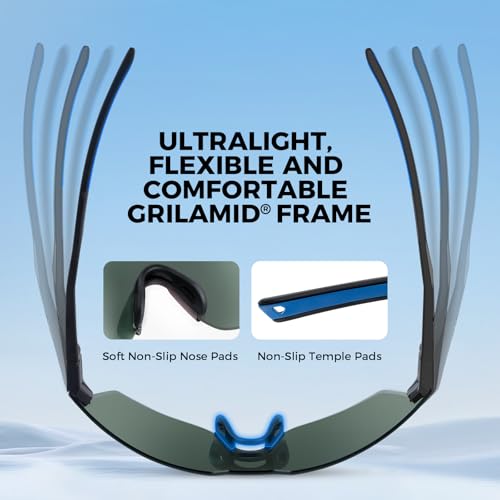 Image of KastKing Tarkio Polarized Fishing Sunglasses, One Piece PC Lens Rimless