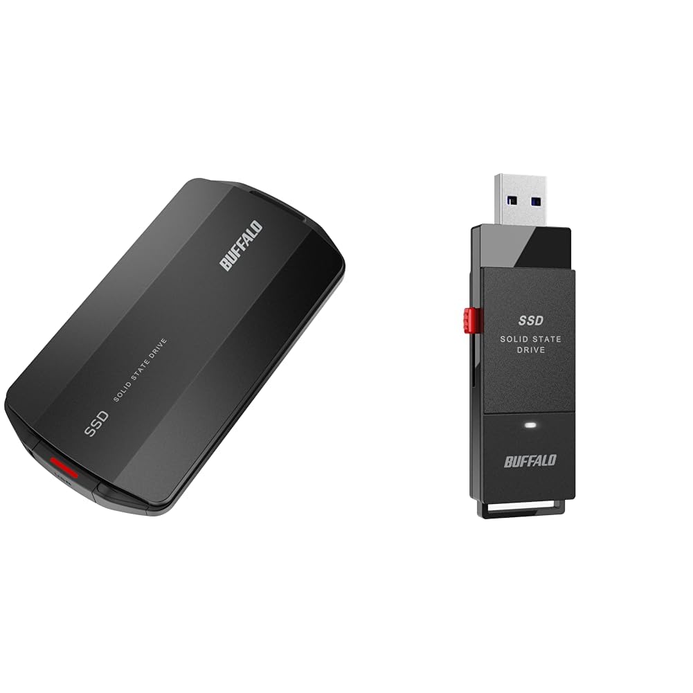 Amazon.co.jp: Buffalo SSD-PHP1.0U3BA/N + SSD, External SSD, 1 TB
