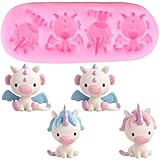 XMOLDNMS Unicorn Silicone Fondant Molds For Cake Decorating Cupcake Topper Candy Chocolate Gum Paste Polymer Clay