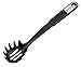 Produktbild FACKELMANN Spaghettilöffel 30 cm Sense, praktischer Nudellöffel mit rutschfestem und ergonomischem Soft-Touch-Griff, für beschichtete Pfannen & Töpfe (Farbe: Silber/Schwarz), Menge: 1 Stück