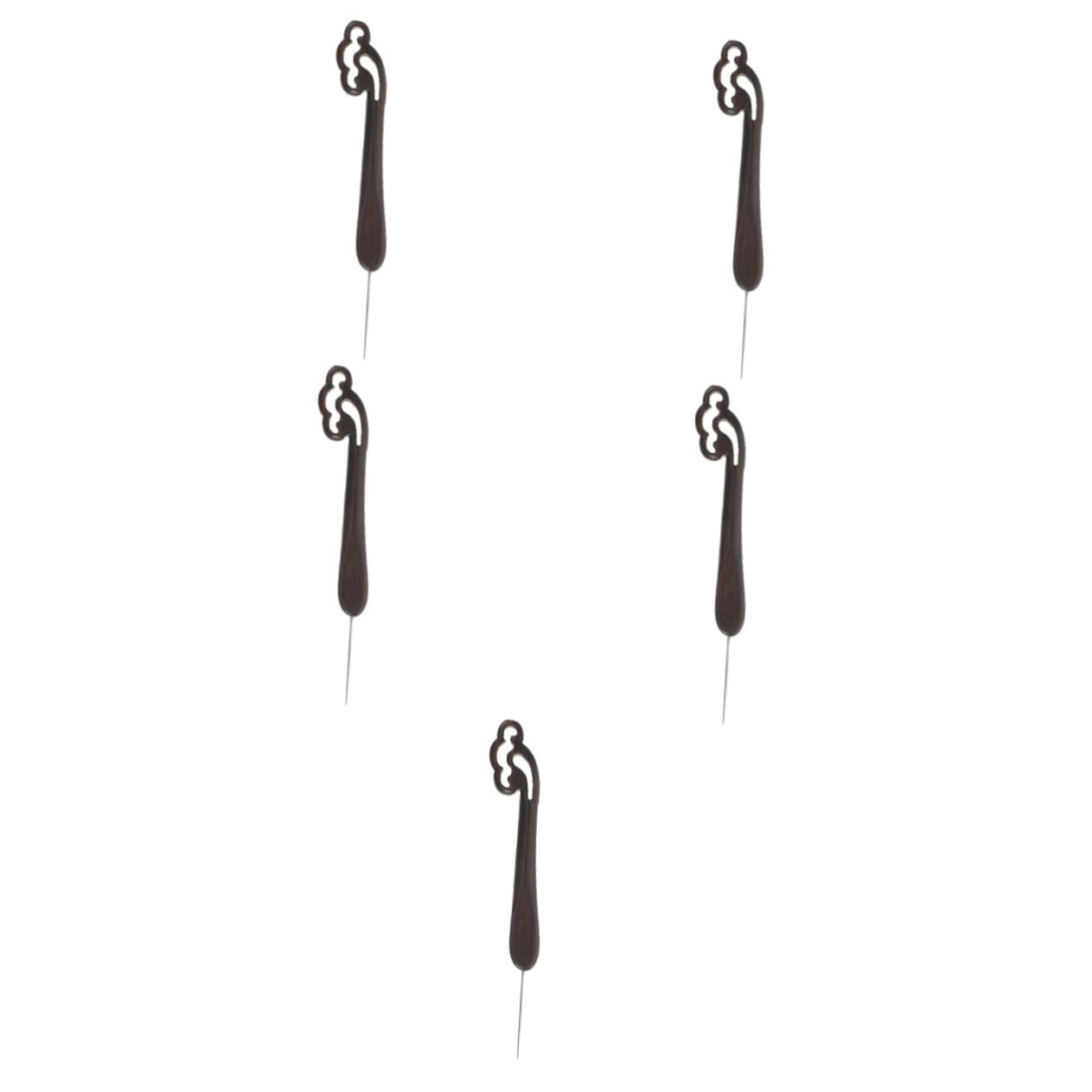SEWACC 5pièces Ergonomique Et Inoxydable Kit Outils De Tricot Pour Débutants Accessoires De Tissage De Pulls Aiguilles à Pratiques Et Élégantes