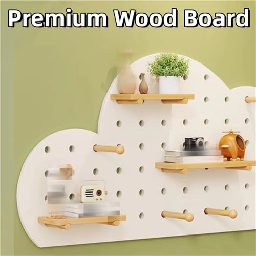 Tablero Perforado de Madera para Garaje y Sala de Estar Panel Estilo Nórdico Industrial 3