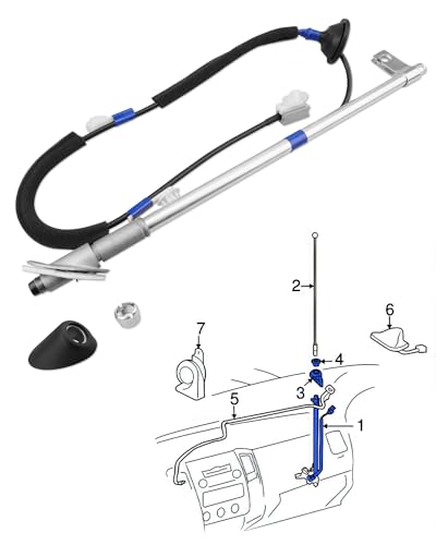 ANODZU Manual Antenna Assembly for Toyota Tacoma 2005-2015 - Includes