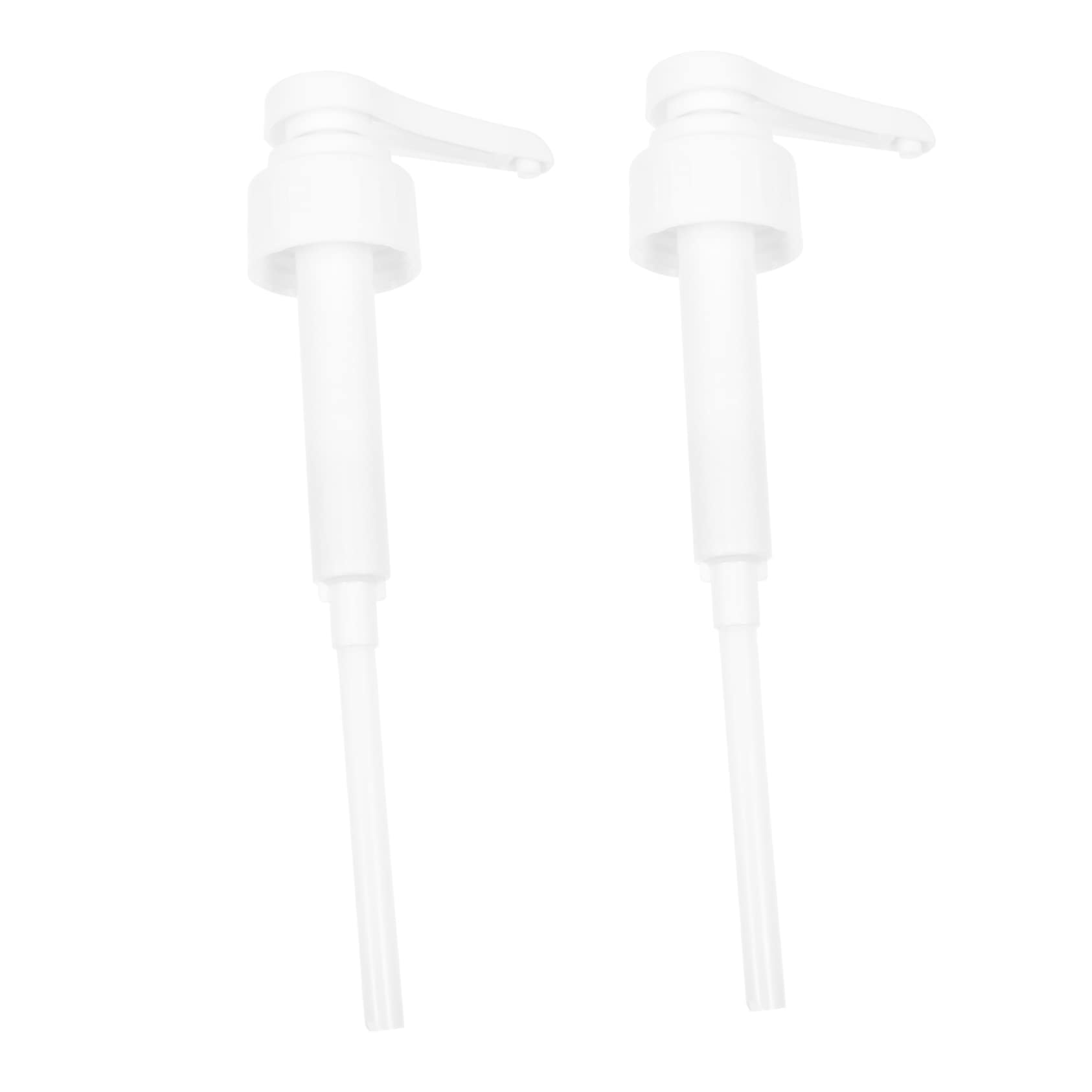 LIFKOME 2Pcs Syrup Dispenser Pump Container Quantitative Pump for Drinks for Syrups and Condiments Easy to Use Pump Bottle Dispenser for Restaurants and Tea Shops
