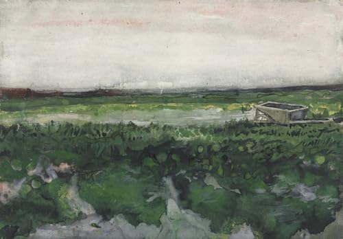 Tableau Van Gogh Paysage à la brouette affiche sur toile déco 60x90cm