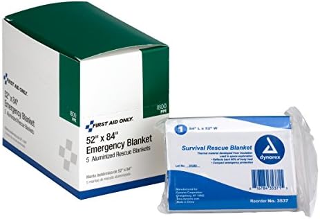 First Aid Only I800: Aluminized Rescue Blanket, 5/Box image 4
