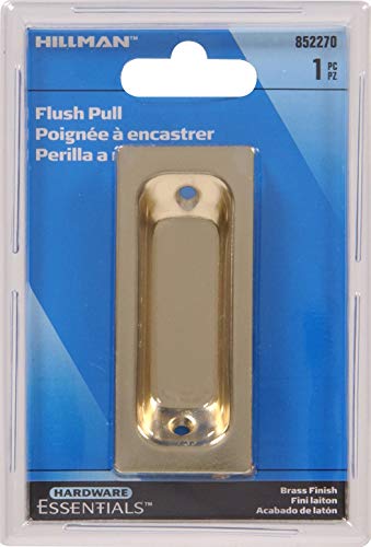 Herraje Hillman Hardware Essentials Tirador Empotrado Latón 852270 miniatura 2