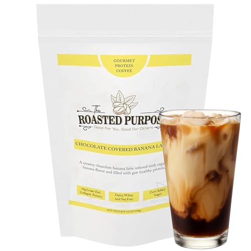 The Roasted Purpose Chocolate Covered Banana Latte Instant Organic Coffee
