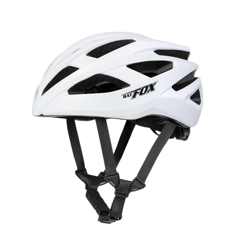 Adult Road Bike Helmet,Adjustable Fit,Ventilated Bicycle Helmet,Lightweight Cycle Helmet For Men & Women(Moon shadow white)