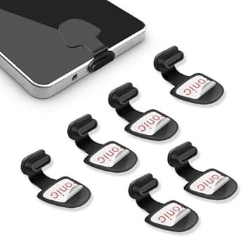 Pack of 4 Type C Port Dust Caps，Tappi Antipolvere USB C, Dust Caps Phone Type C Anti Dust Charging Port Plug，con spina USB-C anti-polvere, custodia protettiva anti-smarrimento