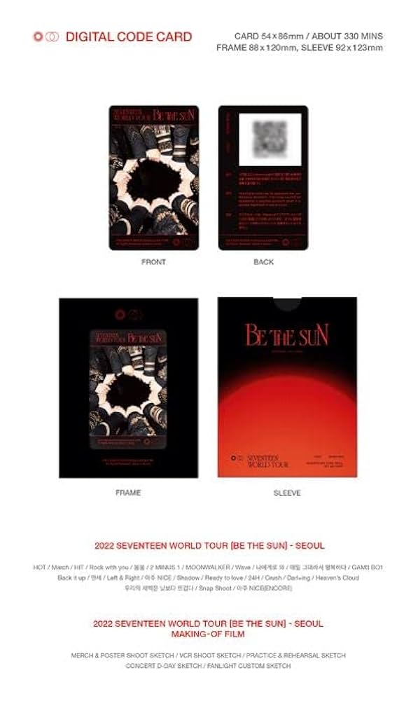Amazon.co.jp: [ DIGITAL CODE ] SEVENTEEN - WORLD TOUR [ BE