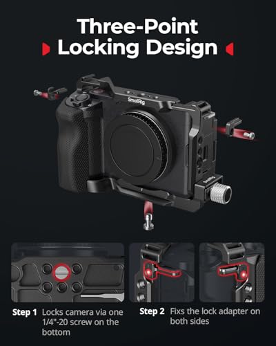 Image of SmallRig ZV-E1 Cage Kit with Silicone Grip and Cable Clamp for HDMI, Full Camera Cage Kit for Sony ZV-E1, Built-in Quick Release Plate for Arca-Type, Cold Shoe Mounts - 4257B | Full Camera Cage Kit for Sony ZV-E1, Bulit-in Quick Release Plate for Arca-Type, Cold Shoe Mounts, for DJI Mic 2