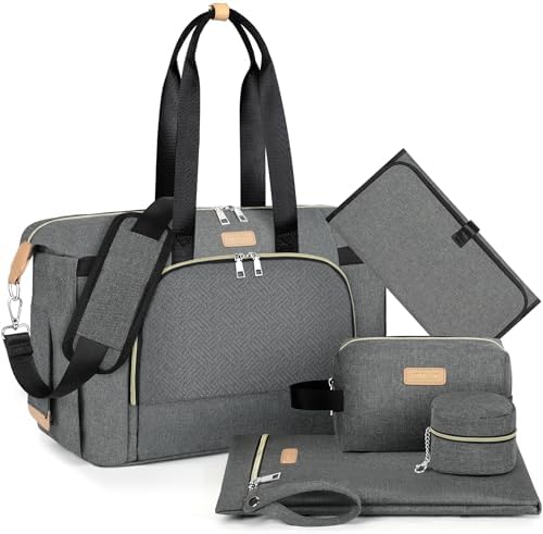 ITIEZY Diaper Bag Tote for Baby - Large Mommy Bag with Portable C...