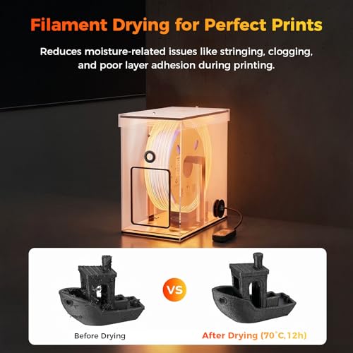 Chauffage de chambre actif 70 ℃ Creality pour filaments 3D