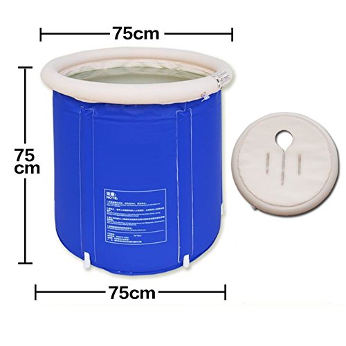 Inflatable bathtub There's a lid,Heavy duty adult size folding bathtub Plastic bathtub Folding bath tub-B