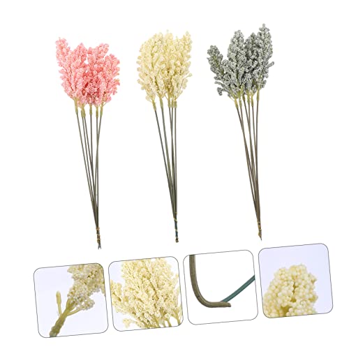 Decoración artificial de espigas de mijo rústicas 54 pcs miniatura 4