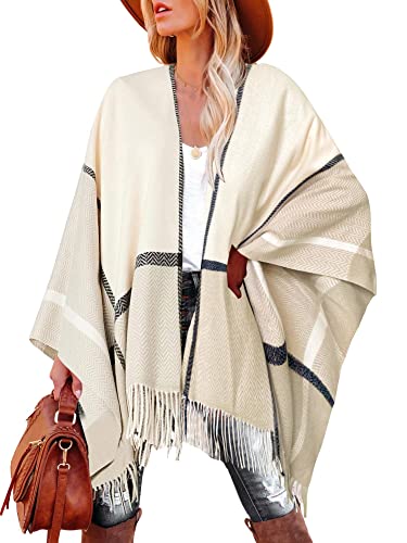 Image of Breezy Lane Women's Shawl Wraps Warm Poncho Ruana Wrap Cardigan