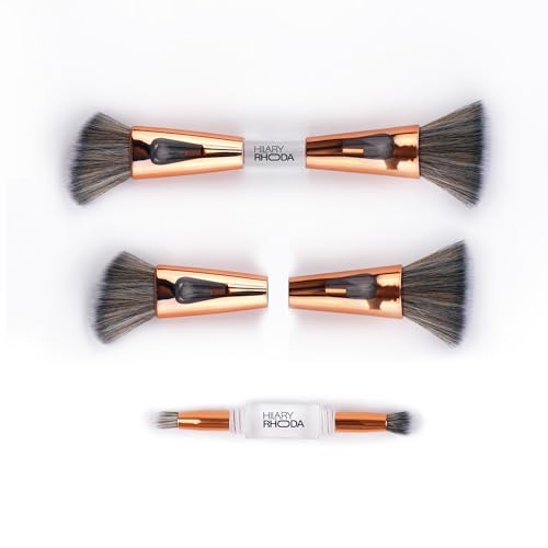 Hilary Rhoda All-Rounder 4 in 1 makeup Brush for Women | Foundation & Contour, Powder, Blending Brush | Eyeshadow Applicator | Soft Bristles Makeup | travel friendly